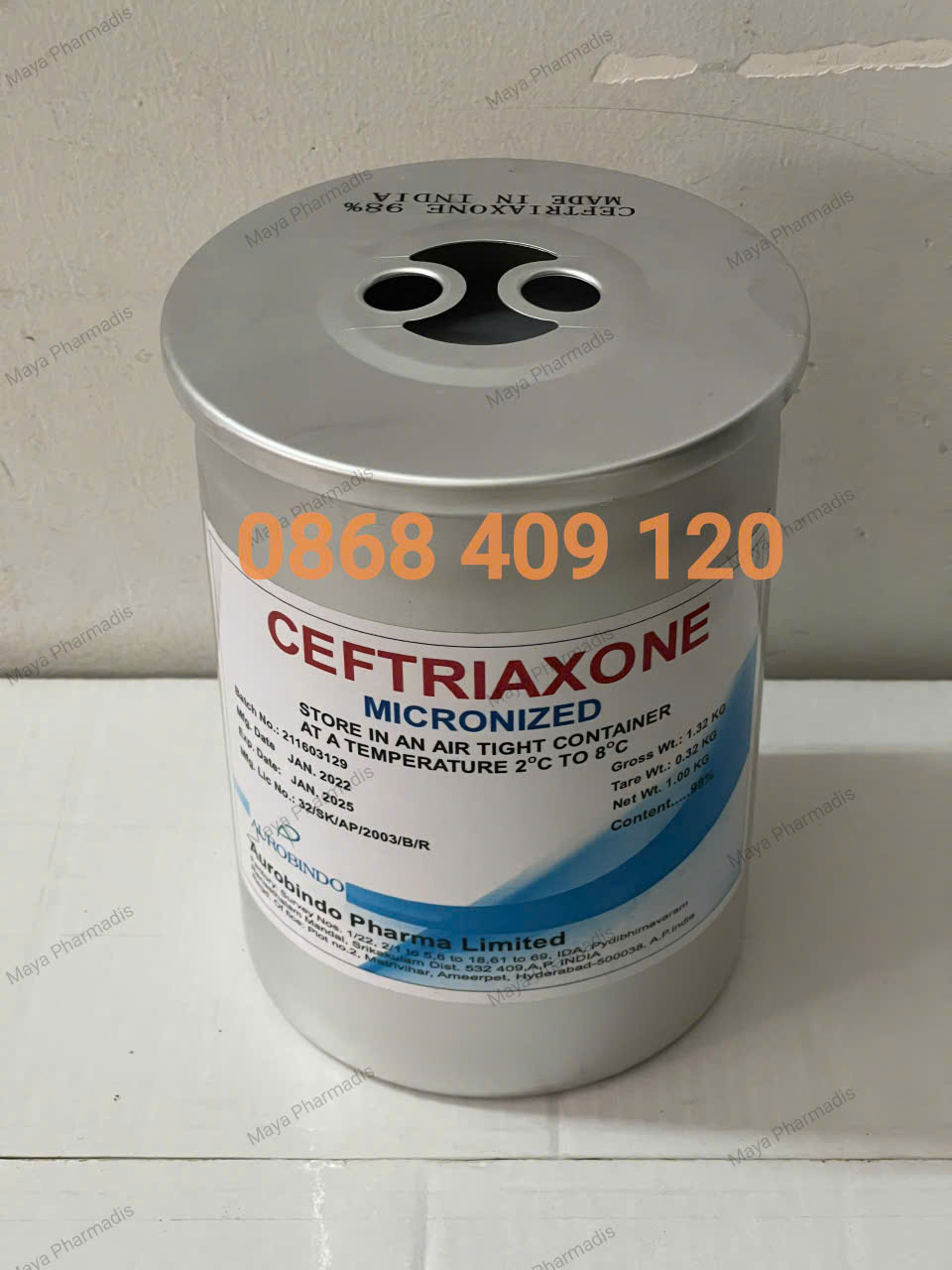 Ceftriaxone 98%