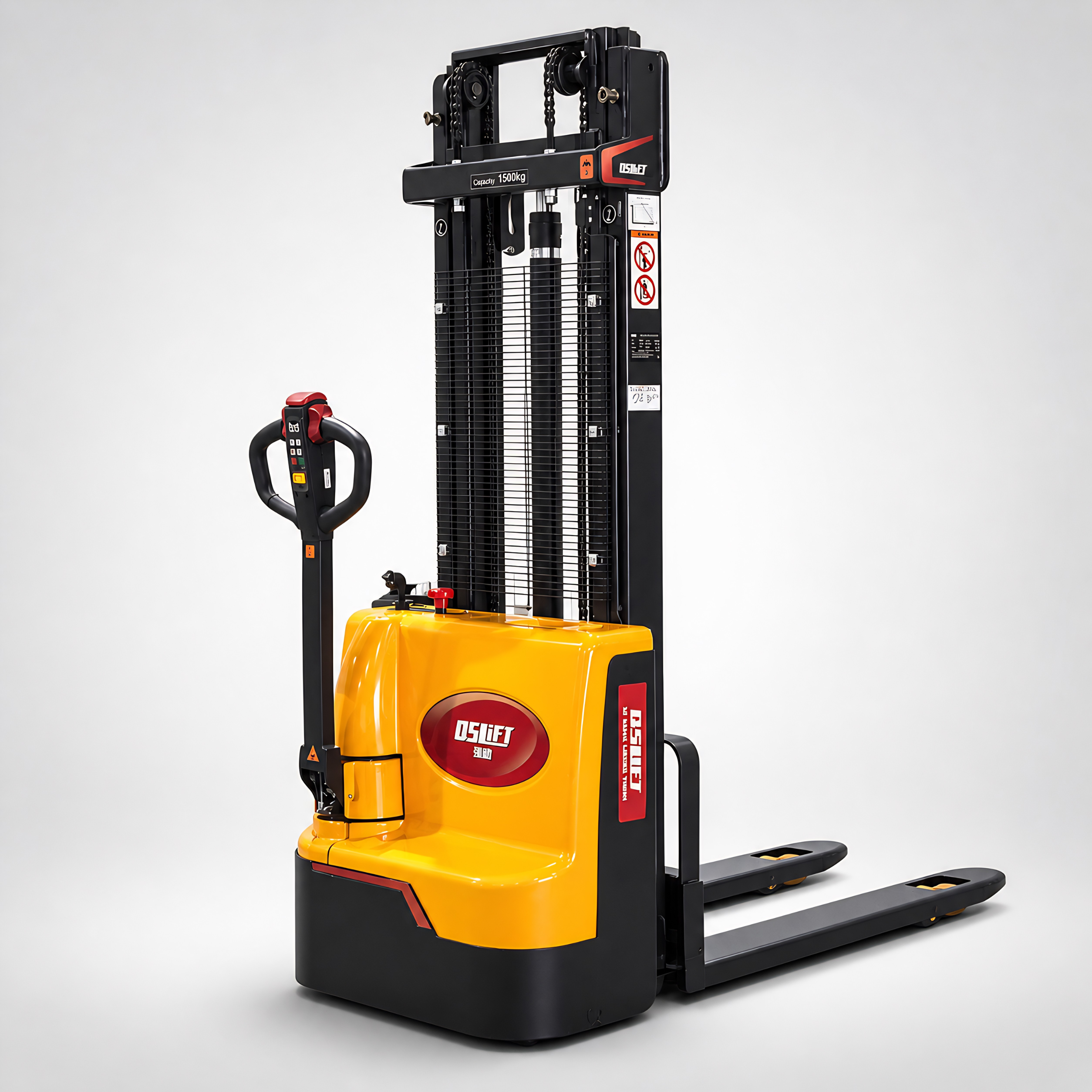 Xe nâng điện Stacker 1.5 Tấn Đi Bộ Lái
