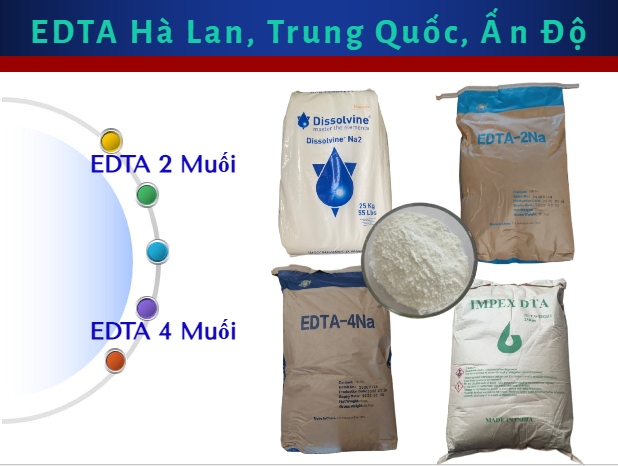 Bán edta nguyên liệu, edta 2 muối, edta 4 muối, edta khử kim loại nặng giá sỉ