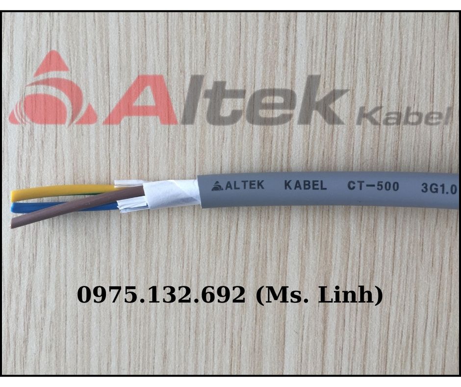 Cáp điều khiển Altek Kabel 3x1.0 mm2 (không chống nhiễu)