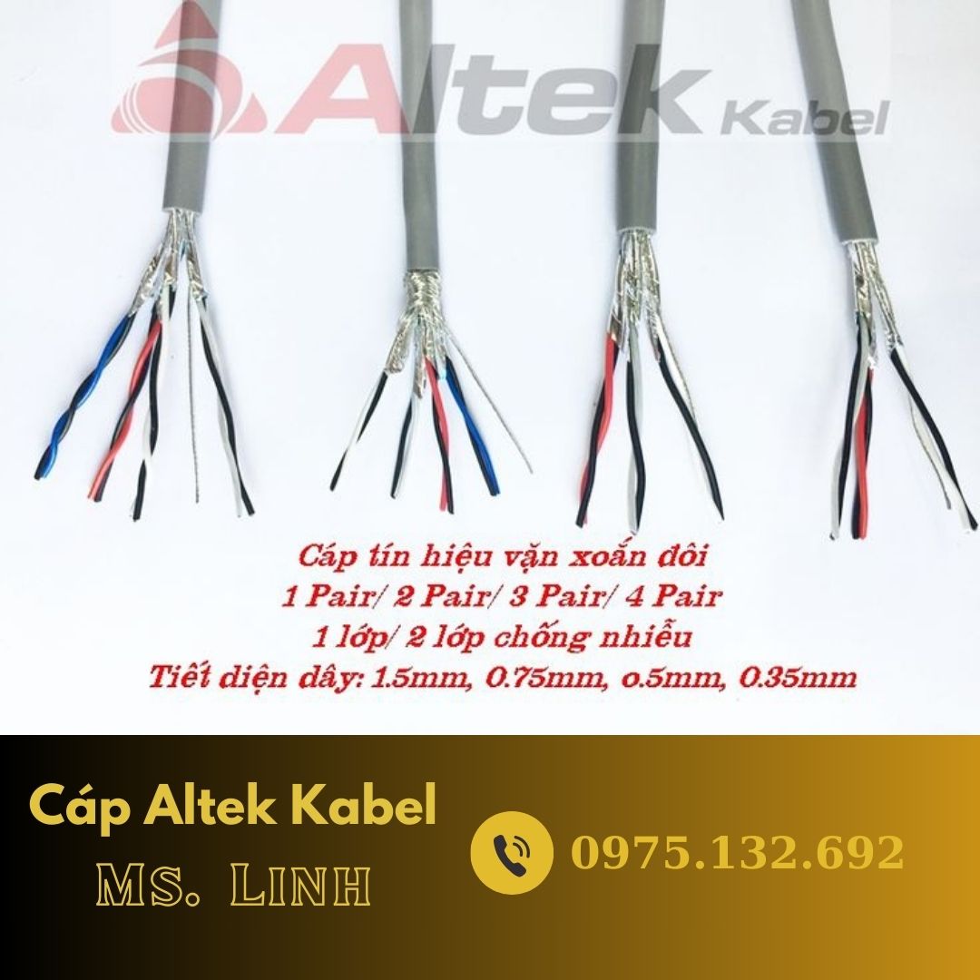 Cáp Tín Hiệu Vặn Xoắn Đôi Altek Kabel