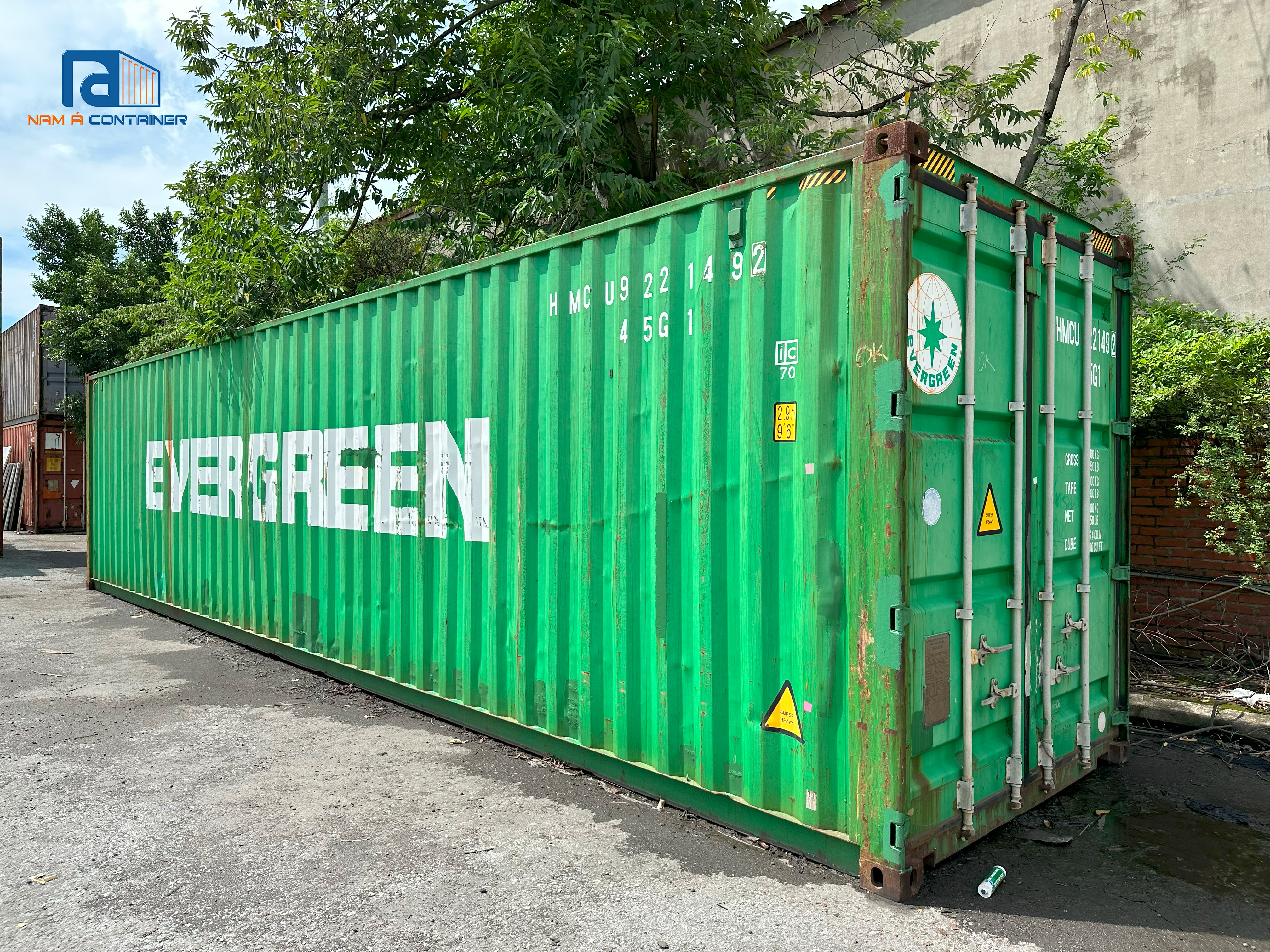 Container 40 feet cao (40HC)