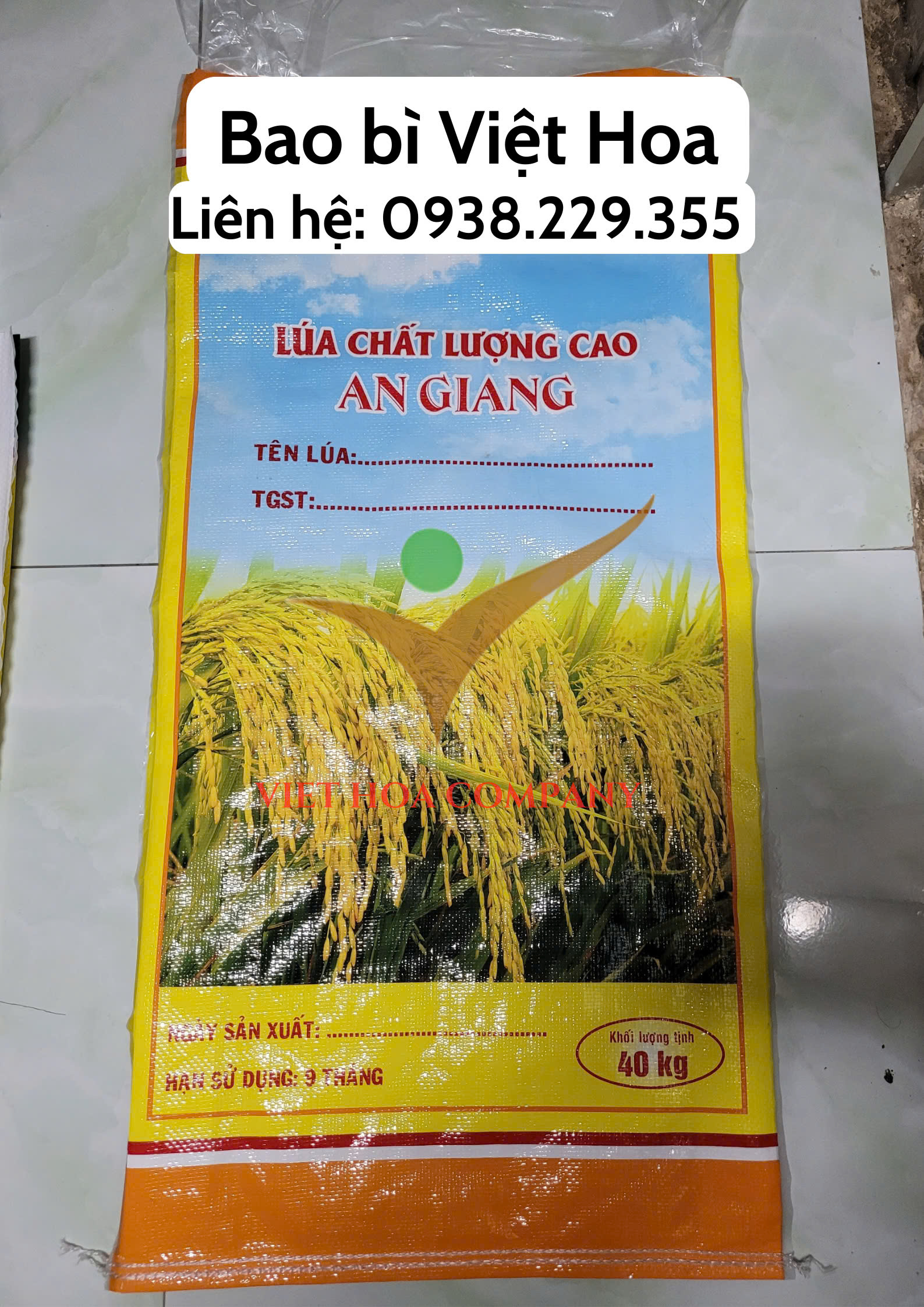 Bao bì đựng lúa - Công ty sản xuất bao đựng lúa chất lượng