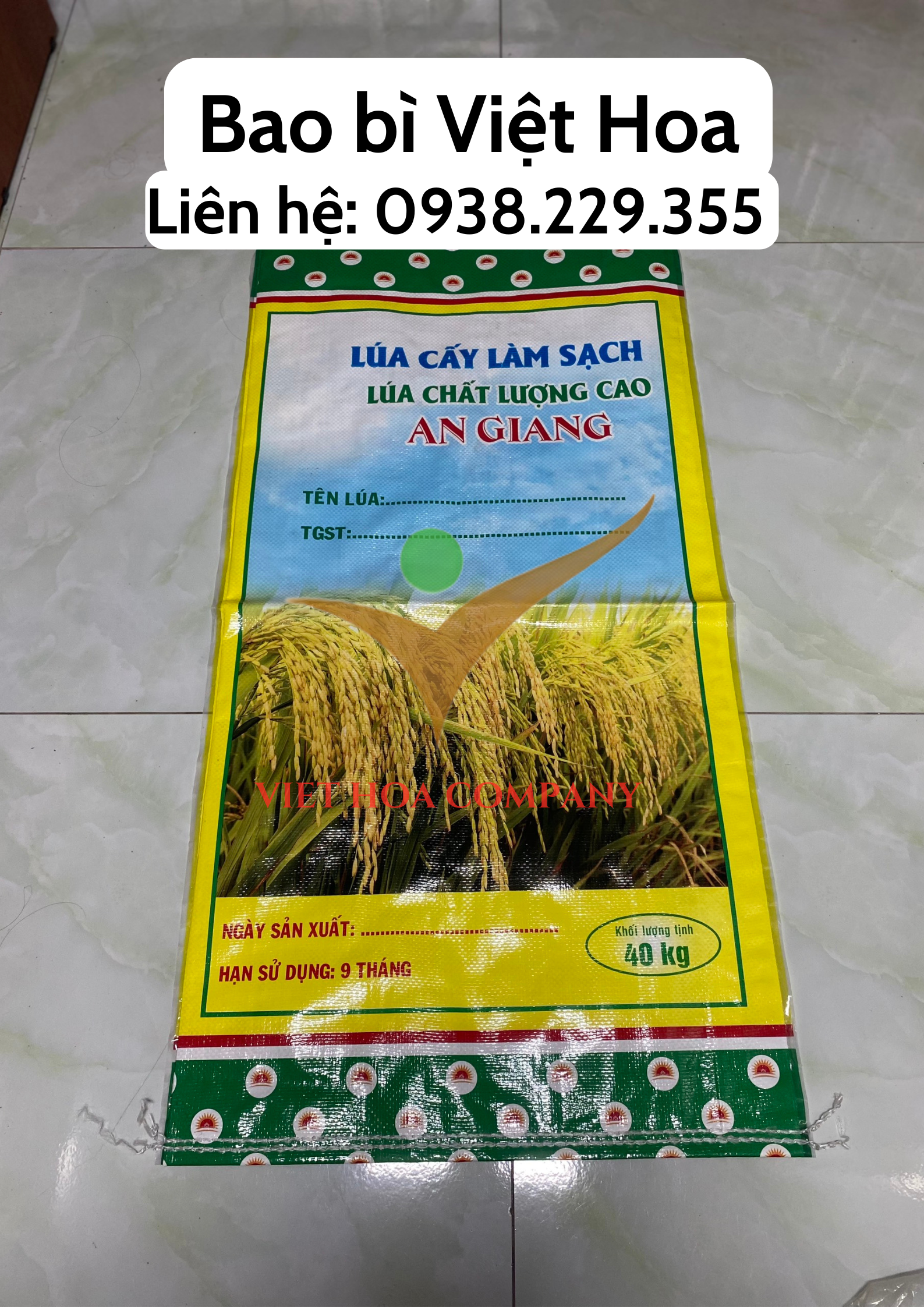 Bao đựng lúa được mùa