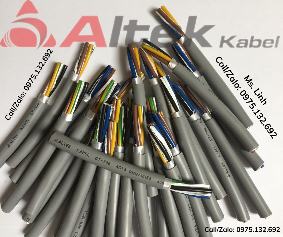 Cáp điều khiển CT-500 4x1.5mm2 Altek Kabel