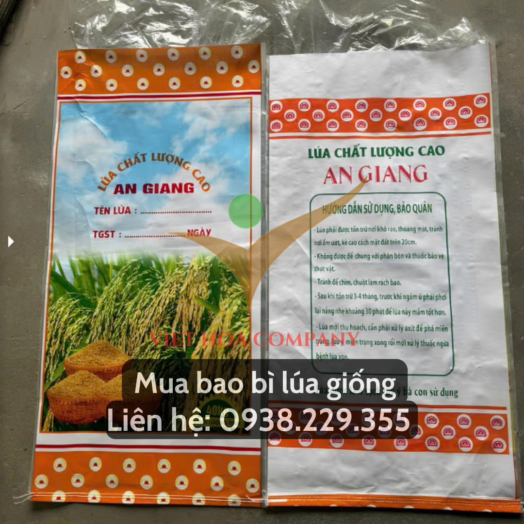 Bao Bì Lúa Giống 40kg - Giao Nhanh 24/24, Miễn Phí In Trục, Giá sỉ