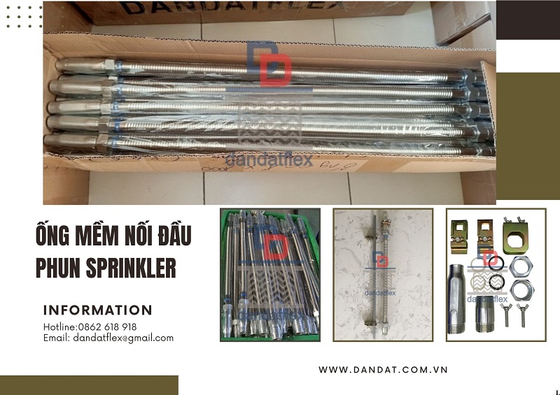 Ống Mềm Phun Nước, Ống Mềm Nối Đầu Phun Sprinkler Dandat.Flex Việt Nam