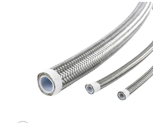 Ống Teflon bọc lưới inox – Ống nhựa chịu nhiệt PTFE bện inox