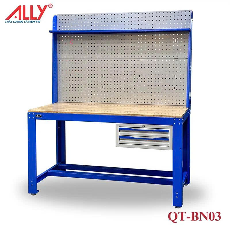 Bàn Thao Tác Cơ Khí ALLY QT-BN03 – Lắp Ghép Linh Hoạt, Thiết Kế Chuẩn Công Nghiệp