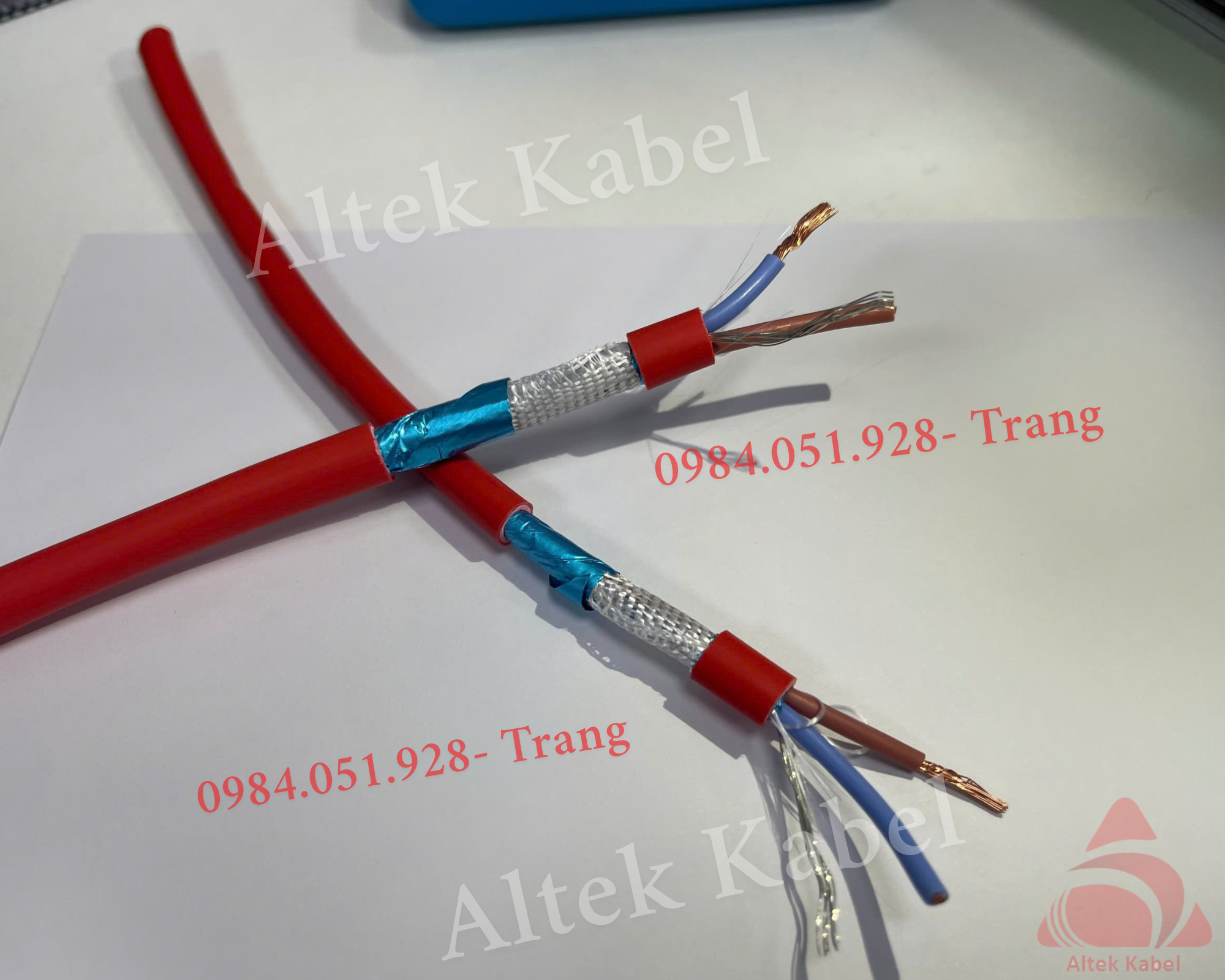 Cáp chống cháy chống nhiễu 2x1.5 + E + G