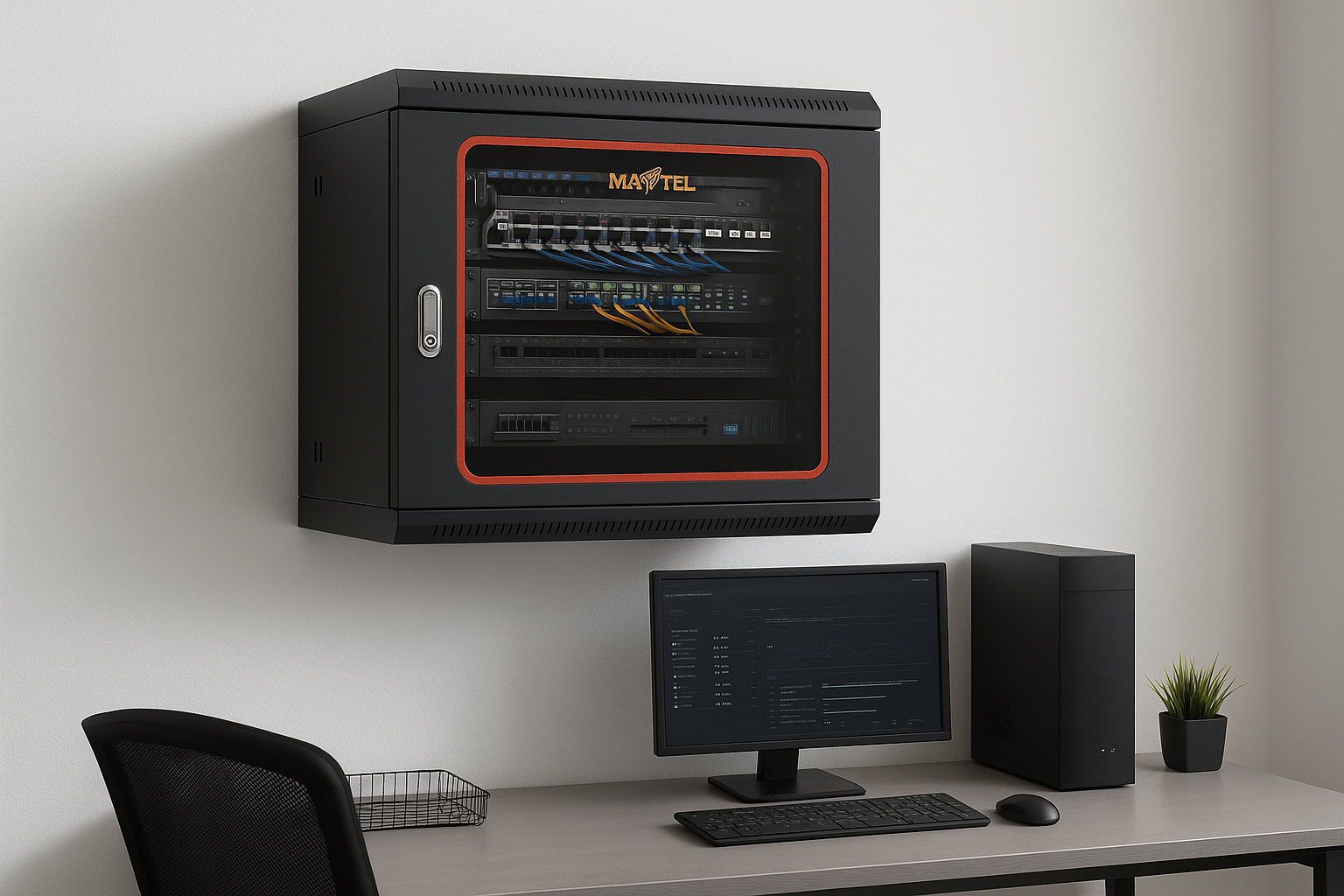 Tủ Rack 6U Treo Tường Series Maxtel