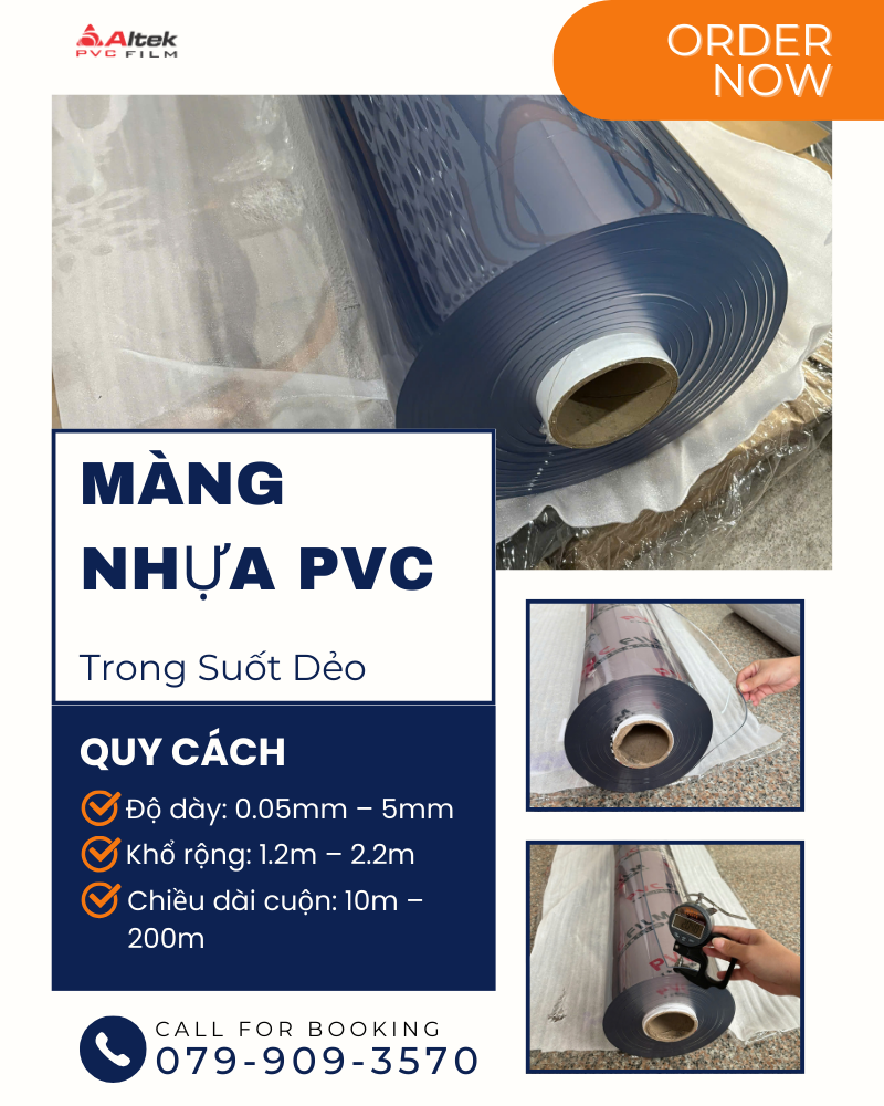 Cửa hàng màng nhựa pvc trong suốt / giá rẻ tại Cần Thơ