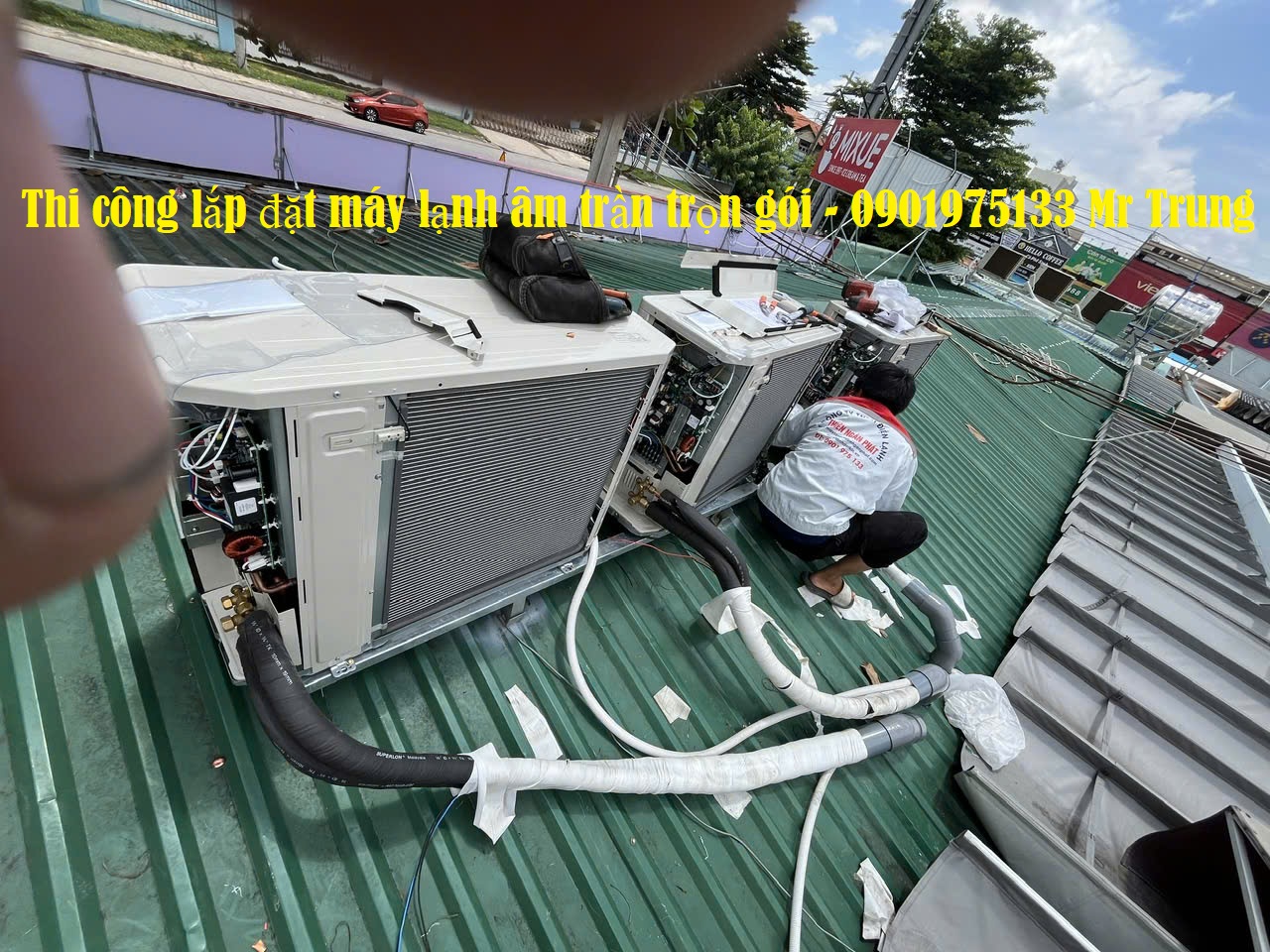 Lắp đặt  Máy Lạnh Âm Trần Daikin FCFC100DVM- 4HP -cho khách sạn – nhà phố.