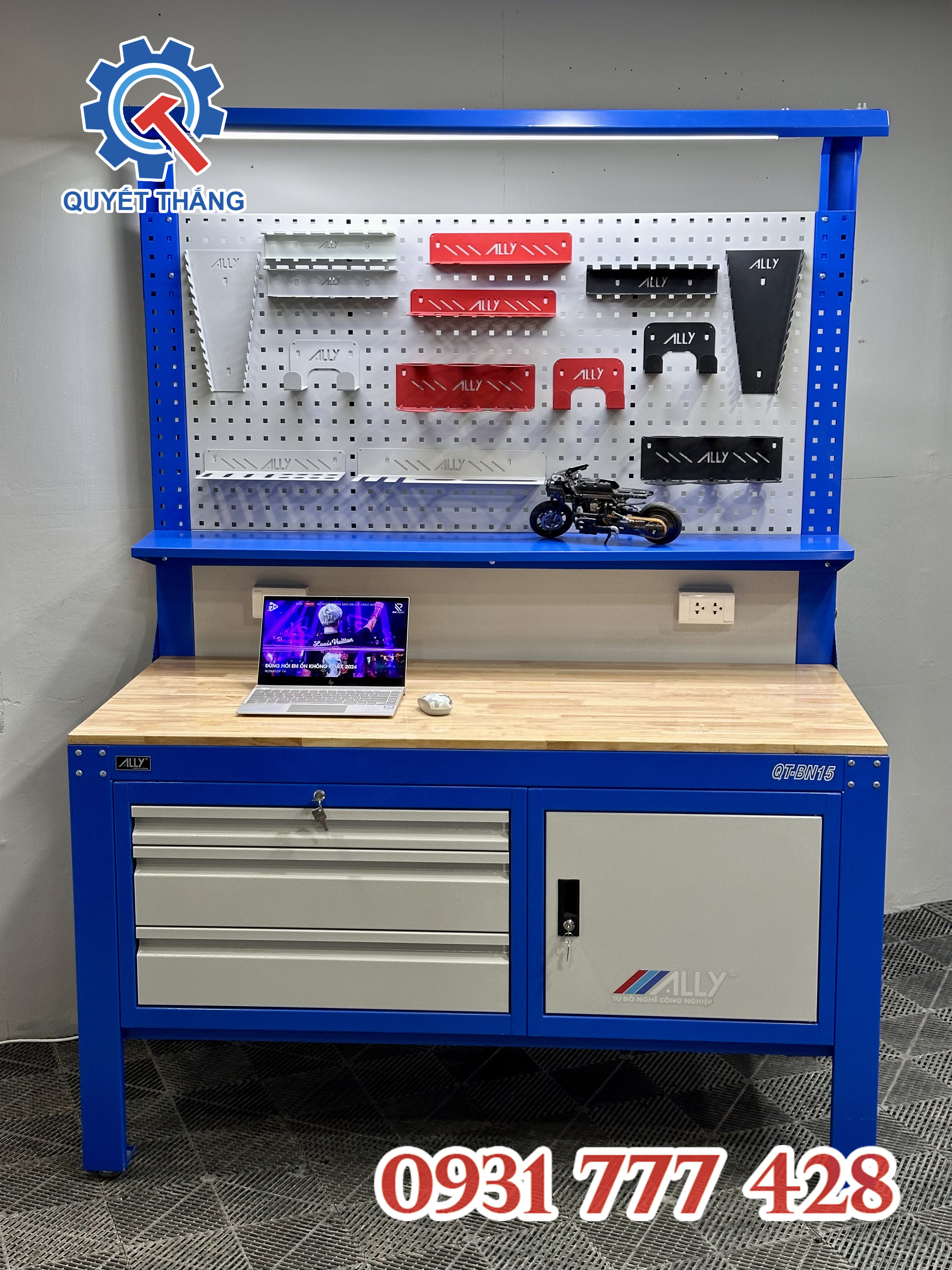 Bàn Thao Tác Cơ Khí Ally QT-BN15 – Giải Pháp Tối Ưu Cho Nhà Xưởng
