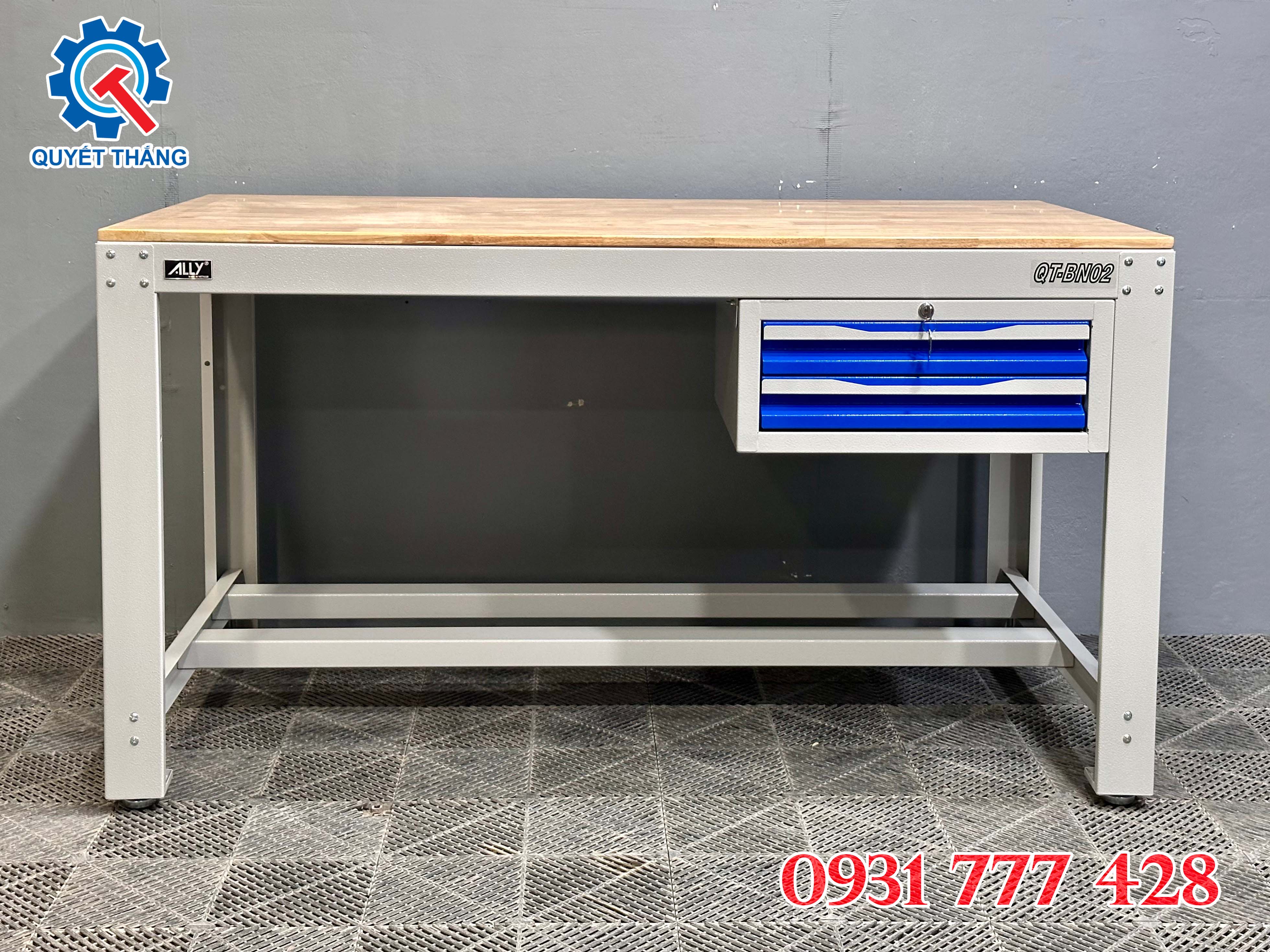 BÀN THAO TÁC KỸ THUẬT CÓ HỘC TỦ ALLY QT-BN02 – GIẢI PHÁP CƠ KHÍ