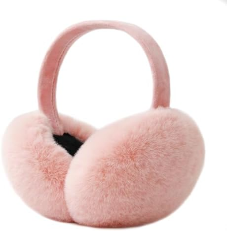 LCXSHYE Winter Ear Muffs – Faux Fur Warm Earmuffs for Women & Girls