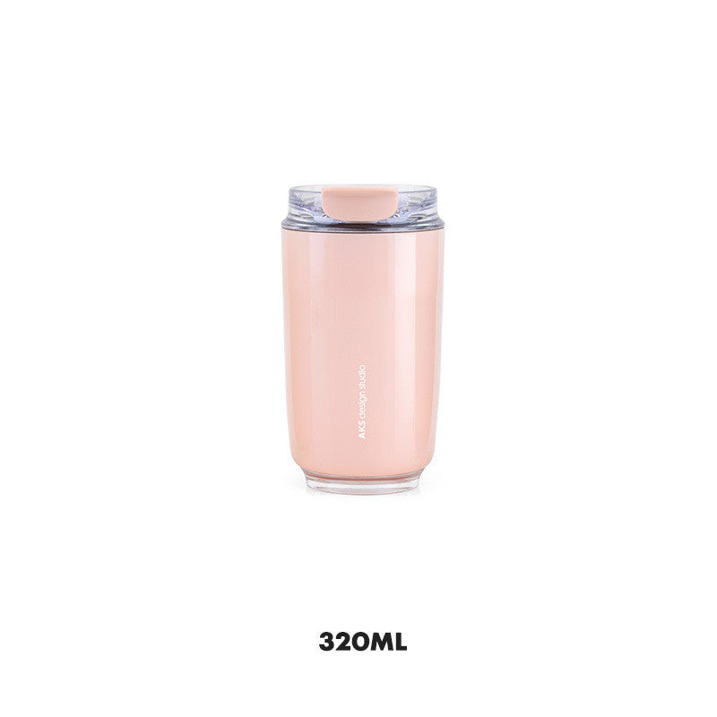 D14 Tumbler Thermos Mug – Milky White Coffee Mug