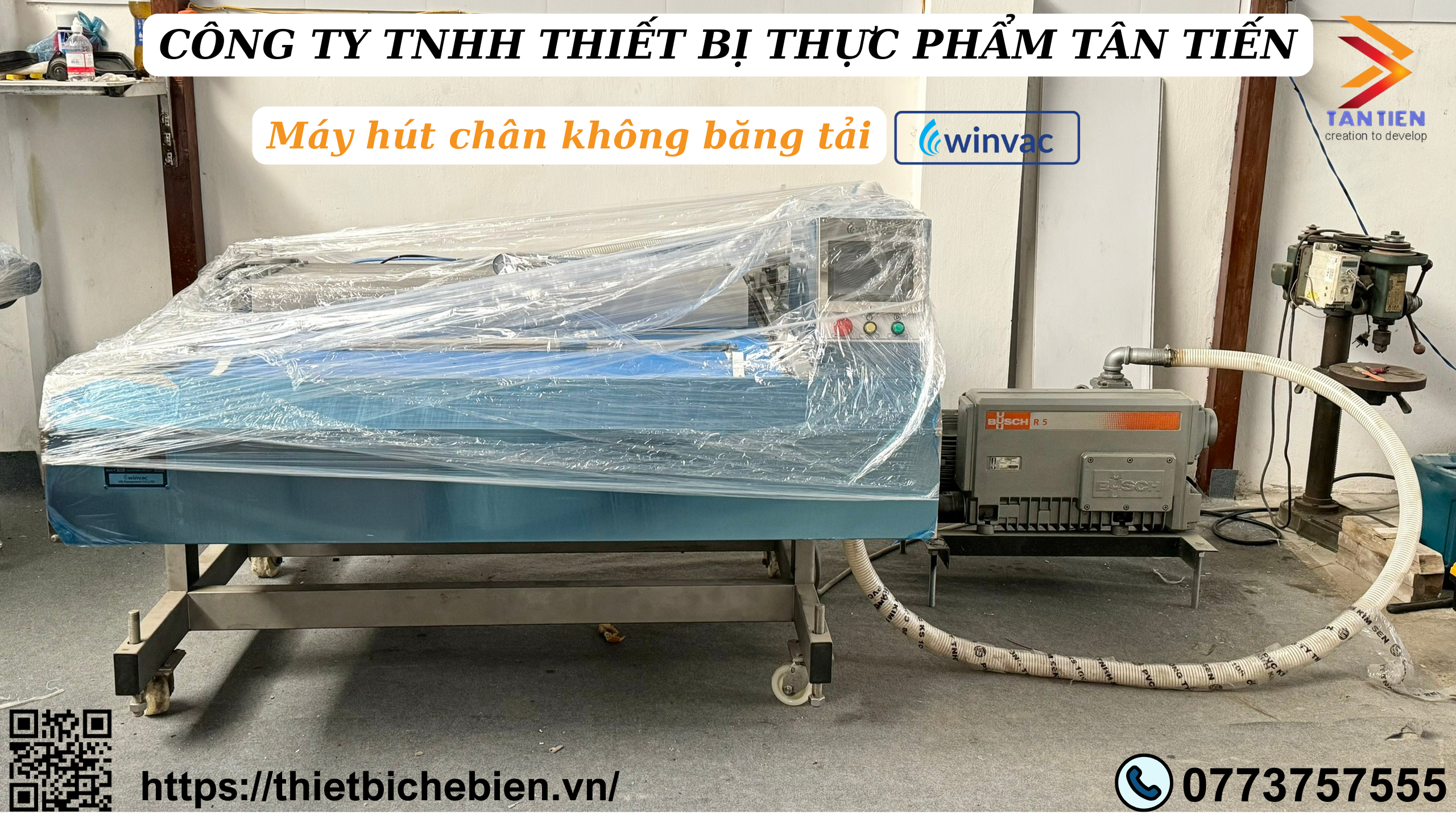 Máy hút chân không băng tải