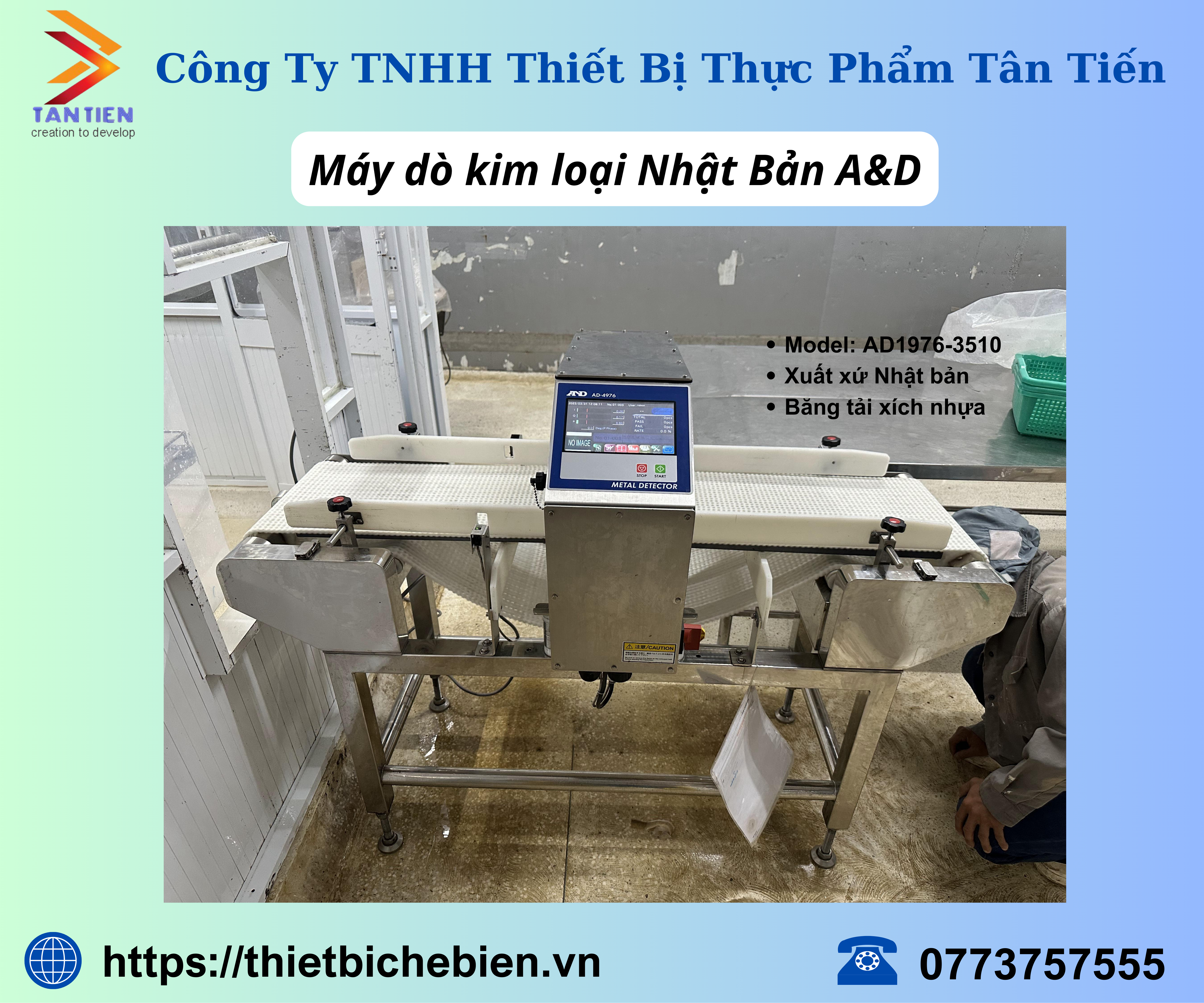 Thuê máy dò kim loại thực phẩm