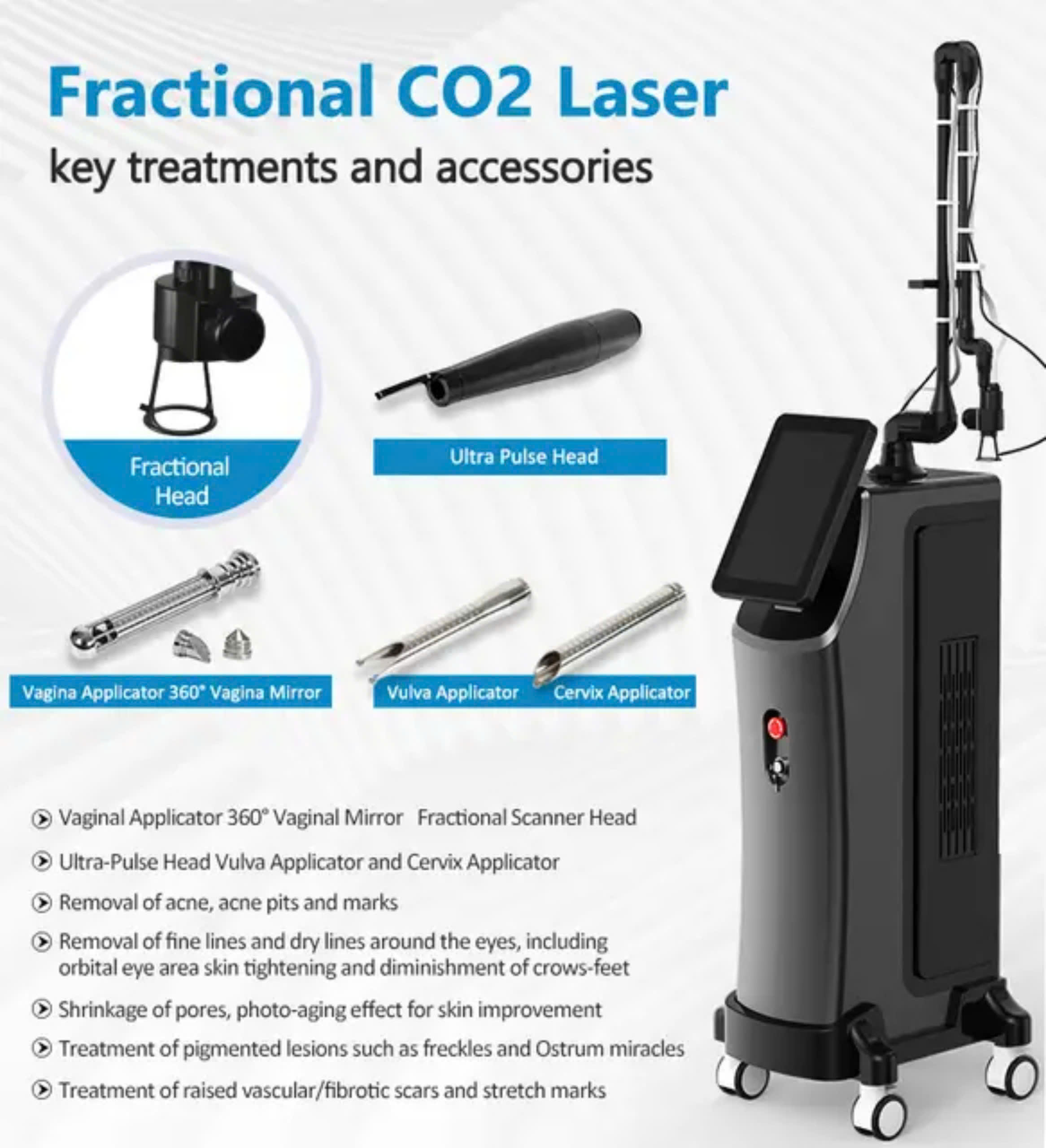 Máy Laser trẻ hóa da CO2 Fractional