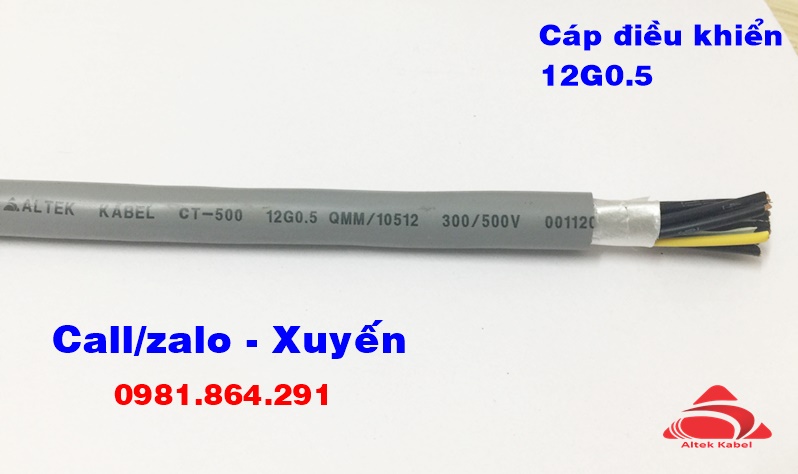 Cung cấp cáp điện 12x1.0mm2 đồng mềm Altek Kabel