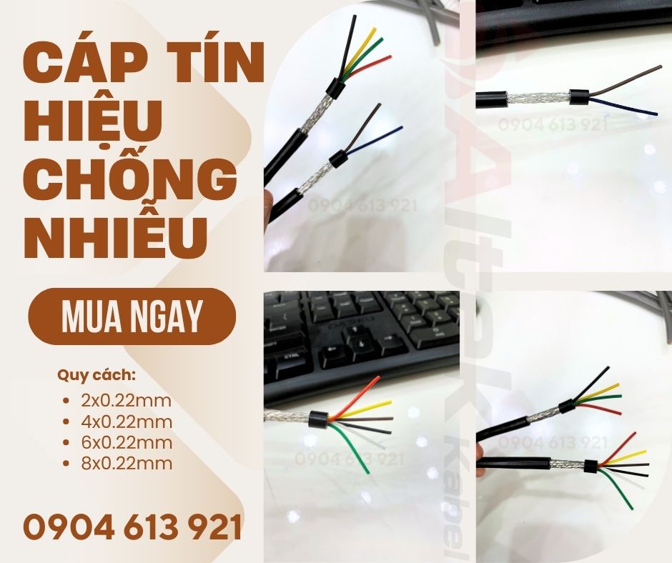 Cáp tín hiệu chống nhiễu 0.22mm 24AWG Altek Kabel