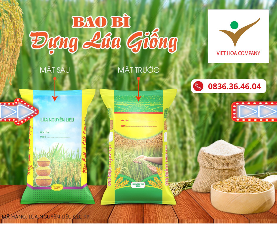 Sản xuất bao lúa giống, bao gạo giá tốt - chất lượng bền đẹp