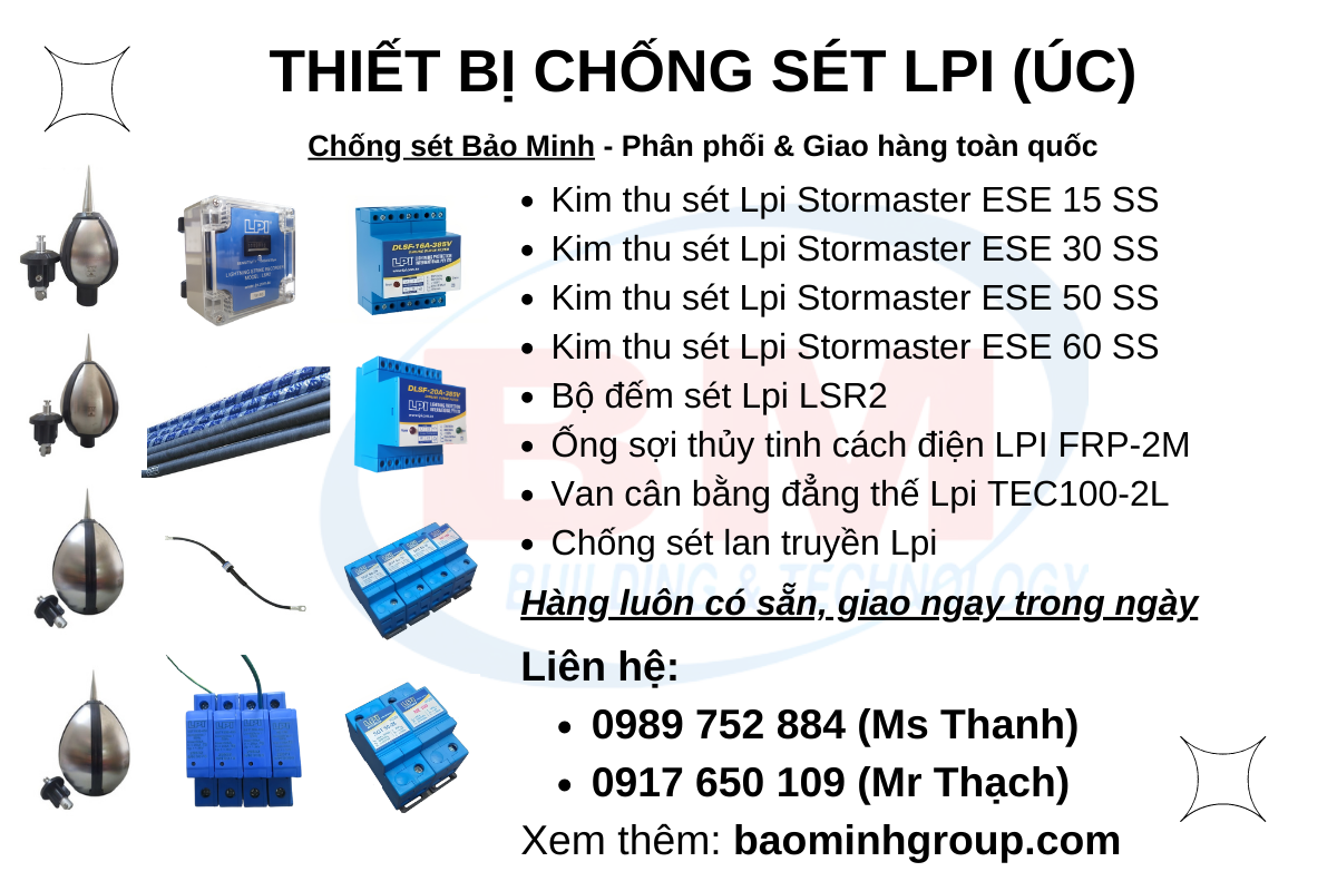 Cung cấp thiết bị chống sét Lpi