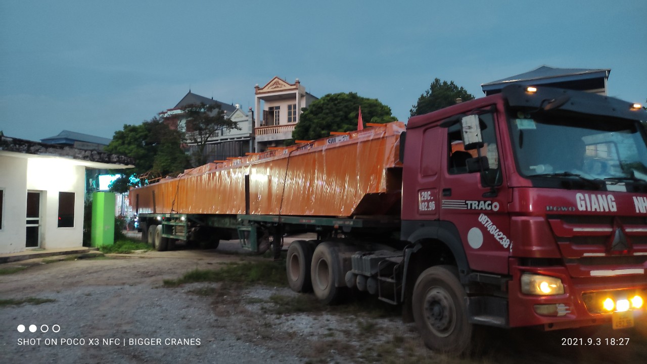 Vận chuyển cầu trục lắp đặt tại Hải Phòng