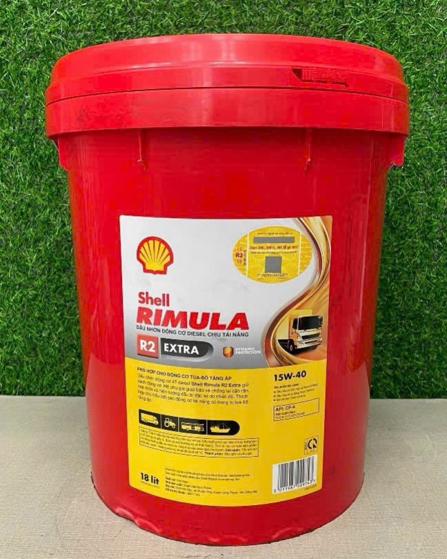 Dầu động cơ Shell Rimula R2 Extra 15W40 chính hãng, Giá tốt tại quận 12, TPHCM.