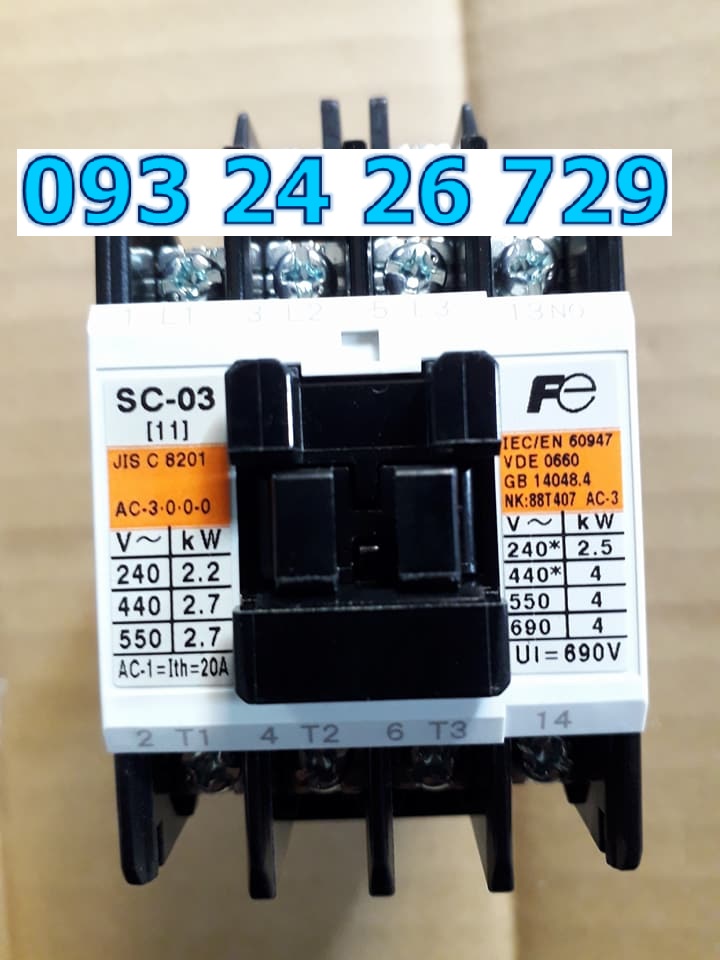 Khởi động từ SC-03 Fuji Relay nhiệt TR-0N