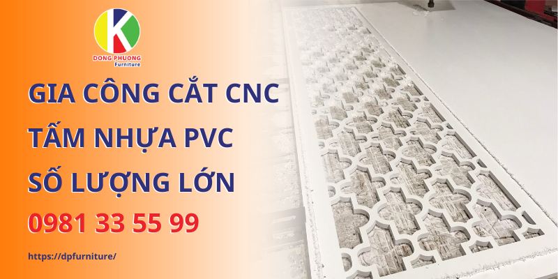 Nhận gia công cắt CNC tấm nhựa PVC tại Tphcm