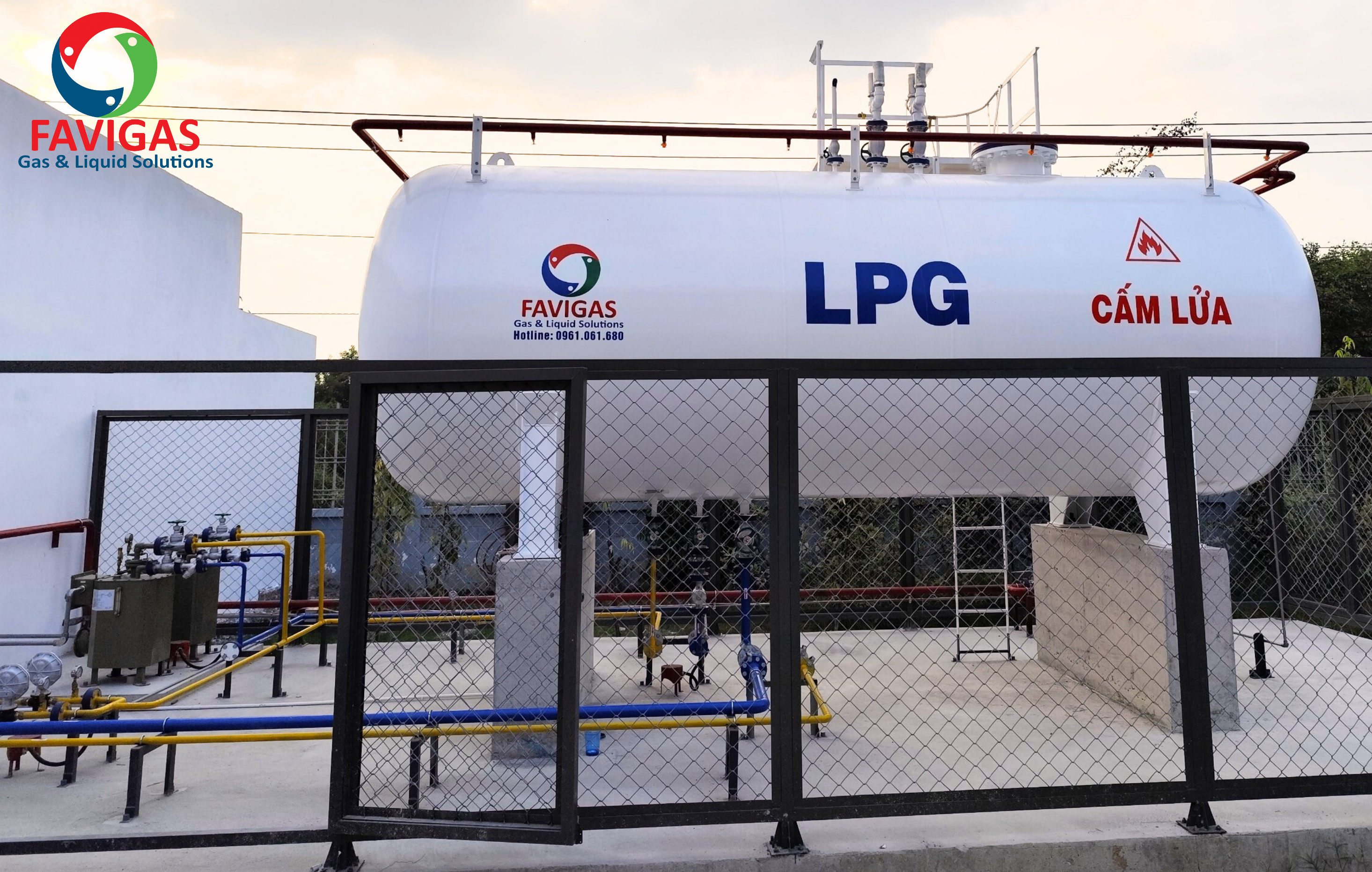 Bồn chứa LPG (khí dầu mỏ hoá lỏng) - Công ty TNHH Favigas