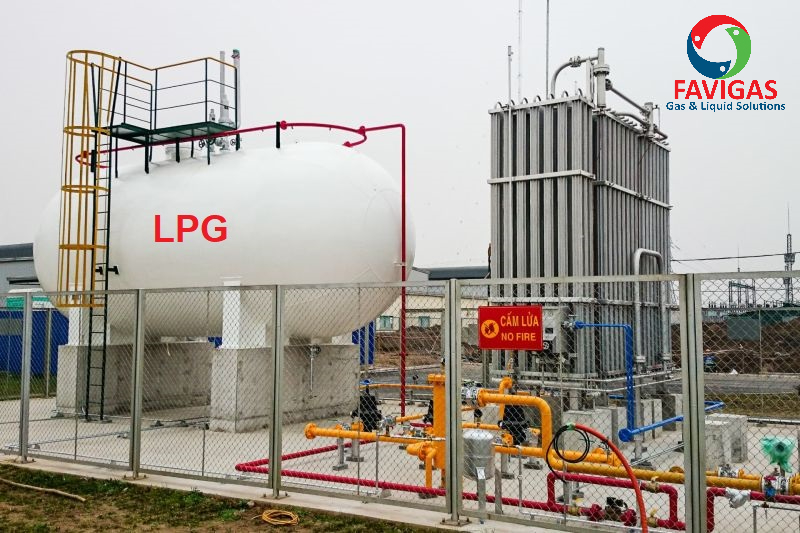 Dự án lắp đặt bồn LPG 5 tấn và hoá hơi điện 100kg/giờ - Công ty TNHH Favigas