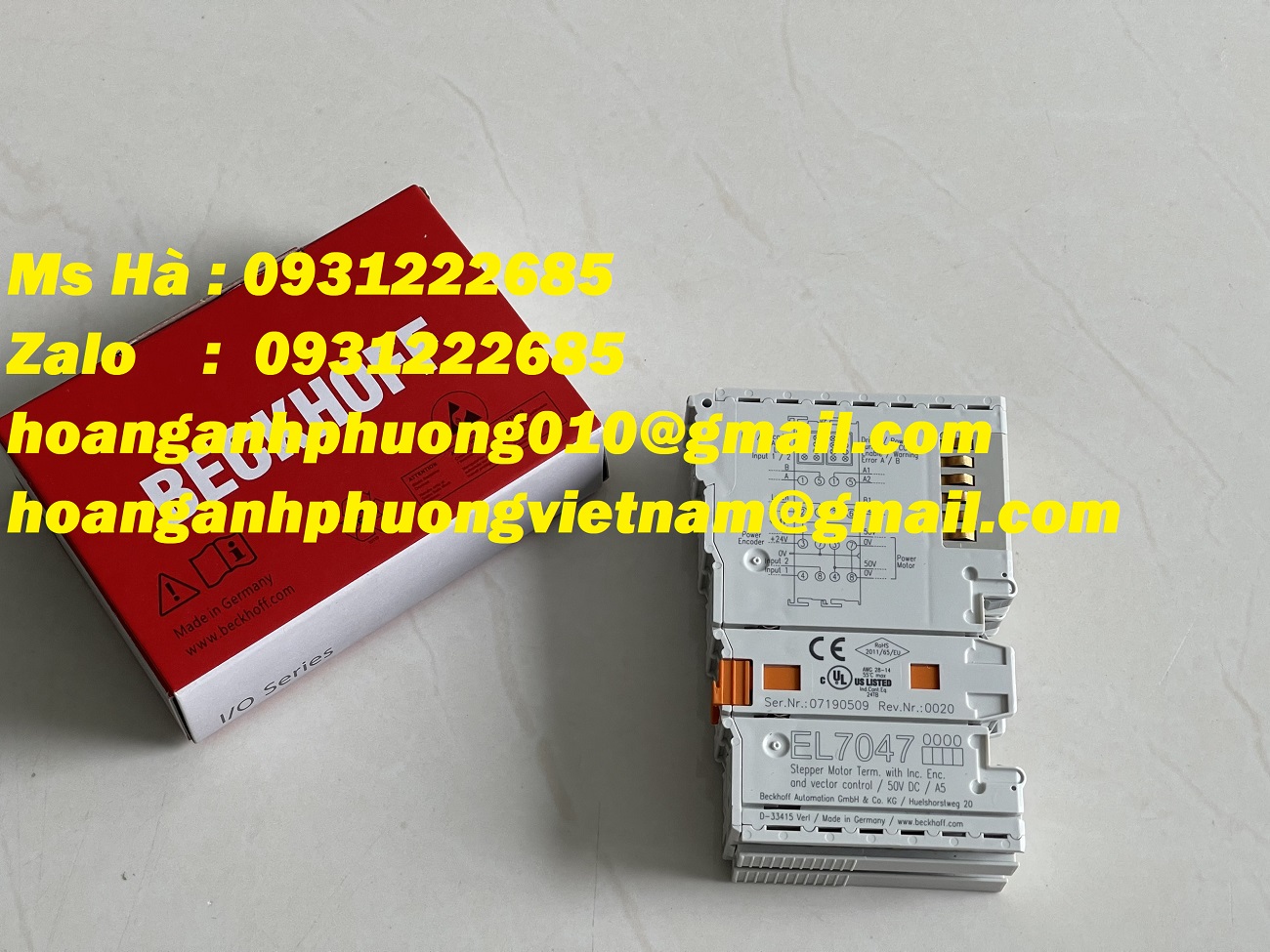 EL7047 beckhoff - EtherCAT terminal - điều khiển vector