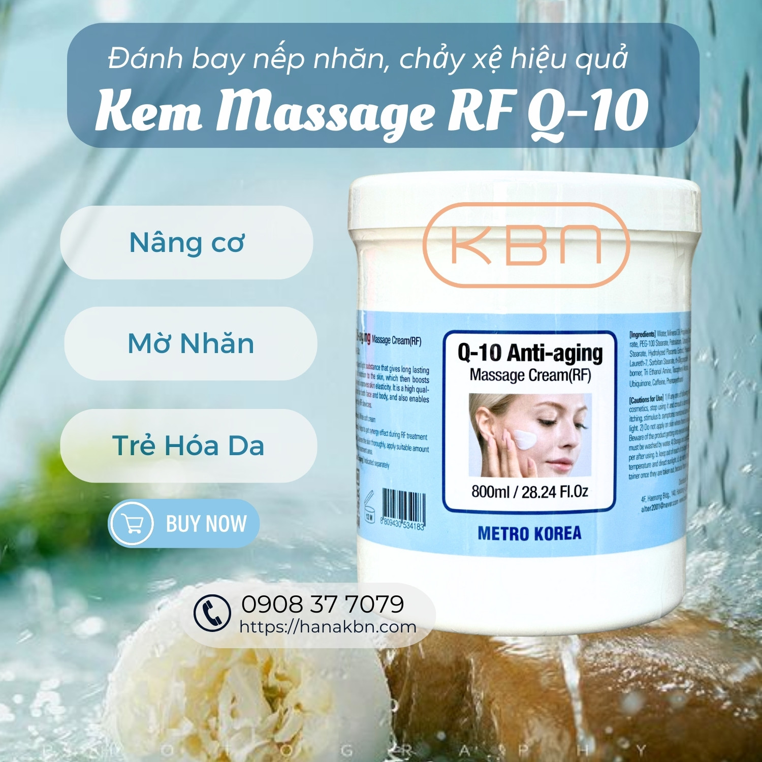 Kem Massage Dẫn Sóng RF Q-10