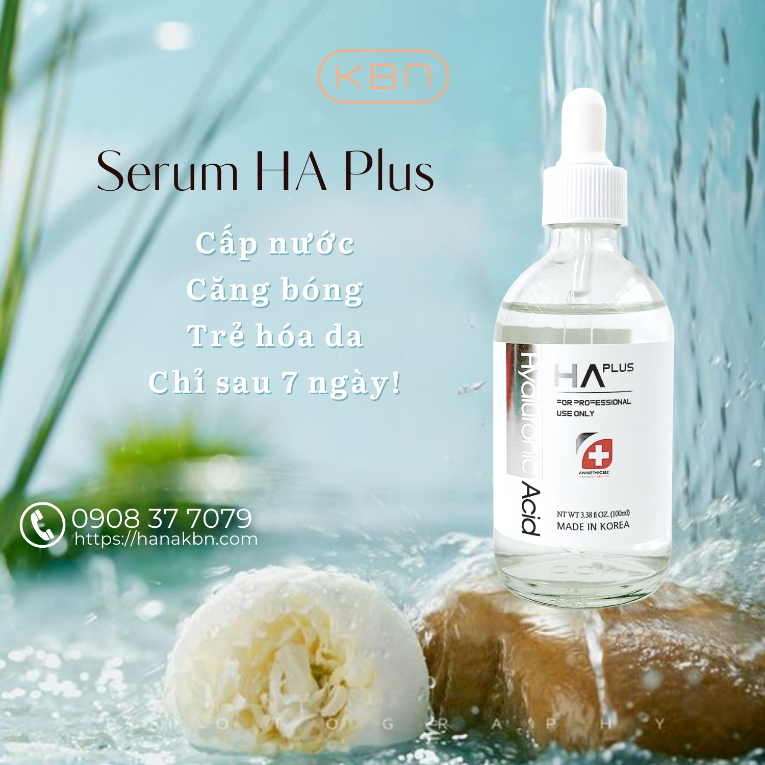 Serum HA Plus Dưỡng Ẩm Căng Bóng Da Hàn Quốc