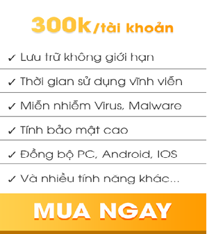 Google Drive Không Giới Hạn sử dụng vĩnh viễn