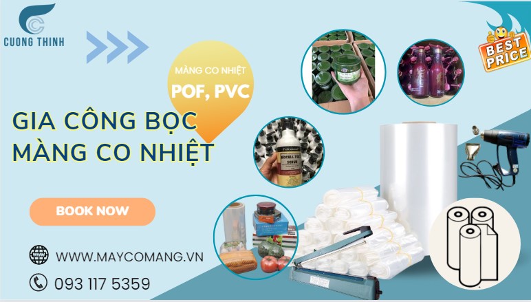 Dịch vụ gia công bọc màng co nhiệt POF PVC