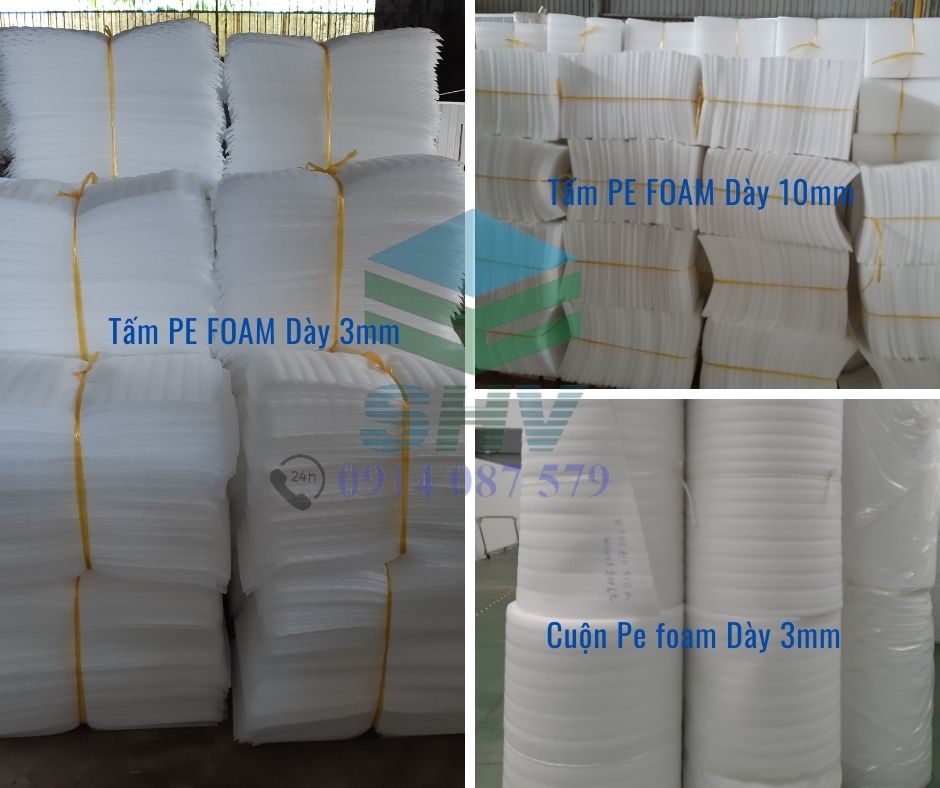 Xốp pe foam dạng tấm dạng cuộn tại sơn hải việt