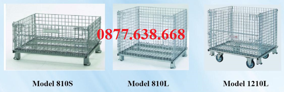 Lồng Sắt, Xe Lồng Thép Mạ Kẽm, Box Pallet, Lồng Thép Đựng Hàng