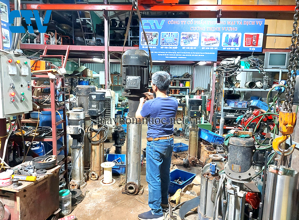 Sửa chữa, bảo dưỡng máy bơm trục đứng chuyên nghiệp tại Hà Nội