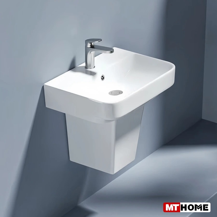 Lavabo Treo Tường Vuông Cao Cấp MTLA-02V