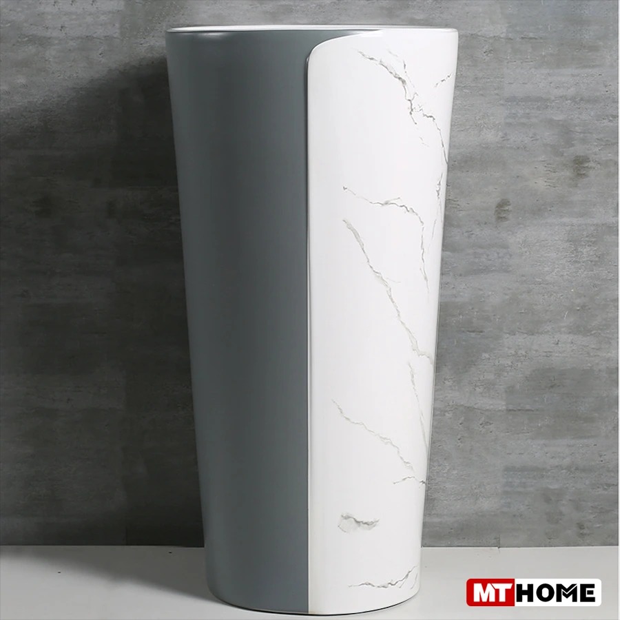 Lavabo Trụ Đứng Vân Đá Cao Cấp MTLA-37