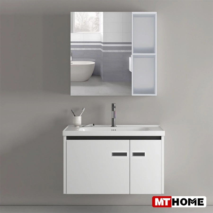 Tủ Lavabo Nhà Tắm Nhôm Tổ Ong Màu Trắng 60 x 47cm MTTN-7632