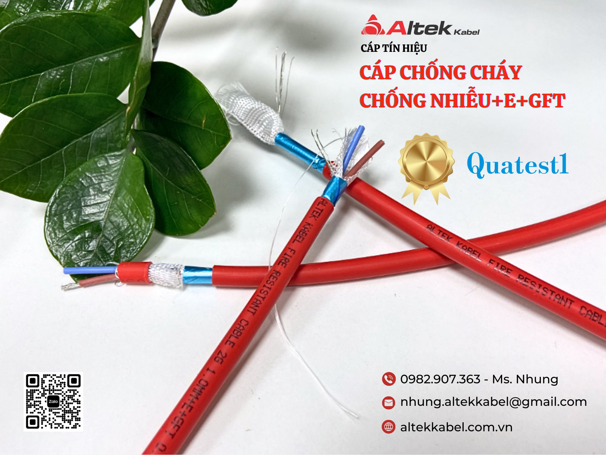 Cáp chống cháy chống nhiễu +E+GFT Altek Kabel chống cháy trong nhiệt độ cao