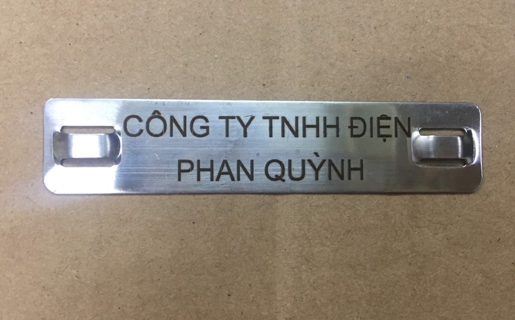 Khắc Laser thẻ cáp Inox