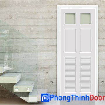 Cửa nhựa PVC giả gỗ đẹp dùng cho nhà vệ sinh