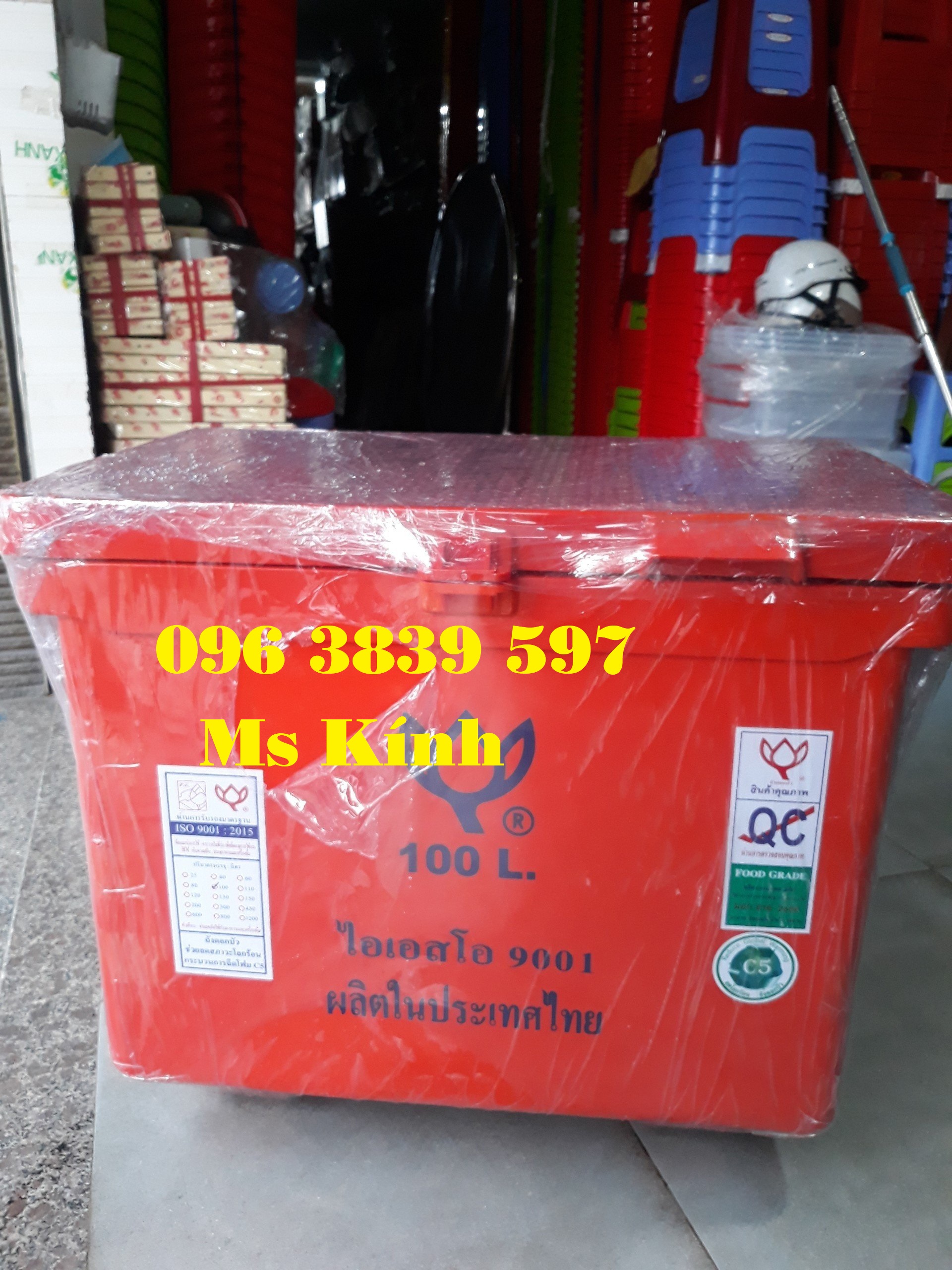 Thùng giữ lạnh Thái Lan 100 lít, thùng đá ướp lạnh bia, nước ngọt, thực phẩm - 096 3839 597 Ms Kính