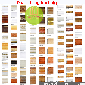 Phào khung tranh đẹp tại Hà Nội, Hải Phòng, Đà Nẵng, TPHCM, Cần Thơ